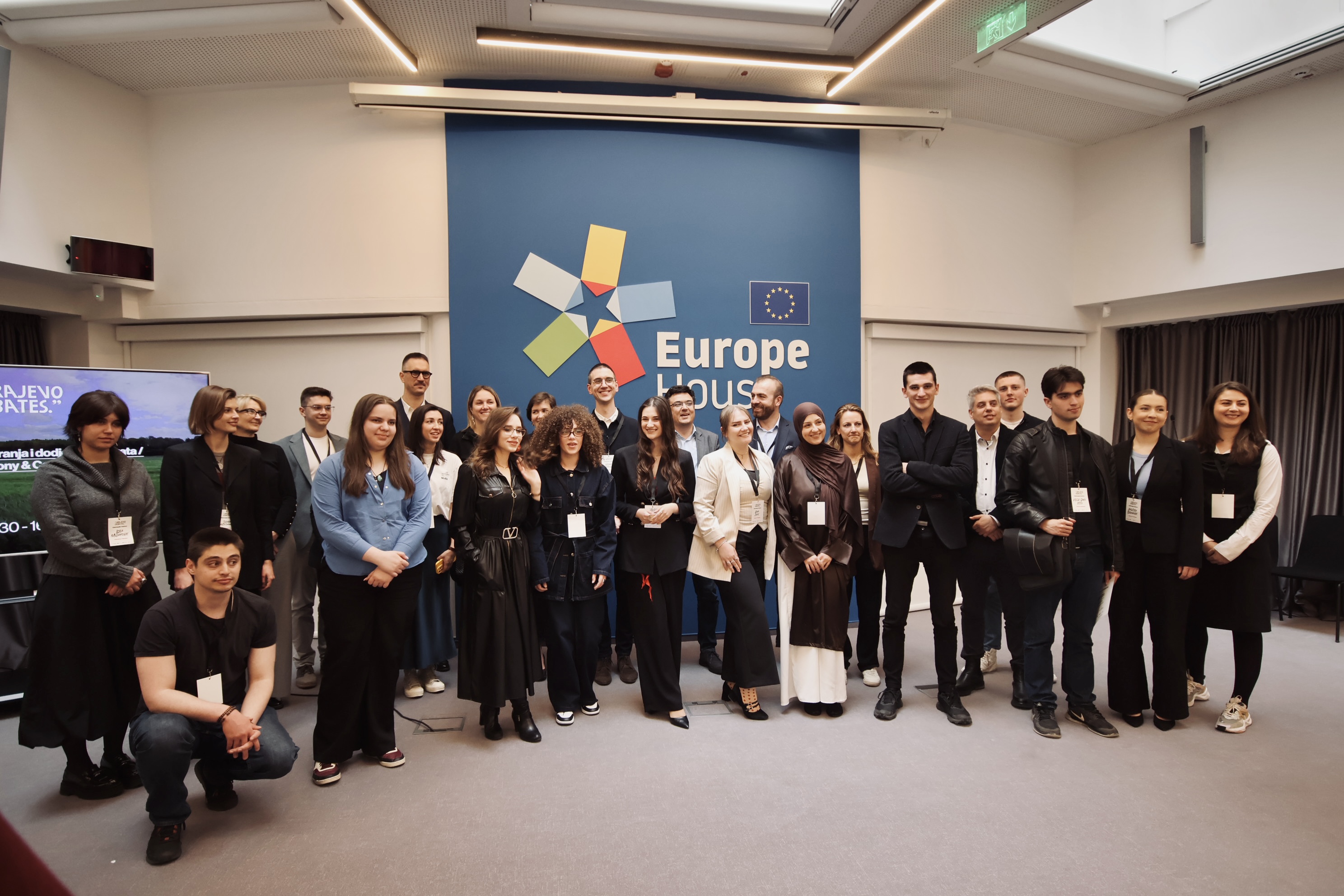 Sarajevo Debates cohort at Europe House Sarajevo